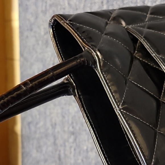 **SOLD**CHANEL Black Quilted Tote - Picture 12 of 14